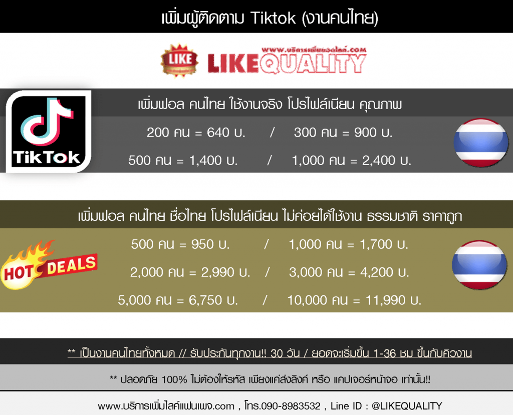 31-1-เพิ่มฟอล Tiktok คนไทย